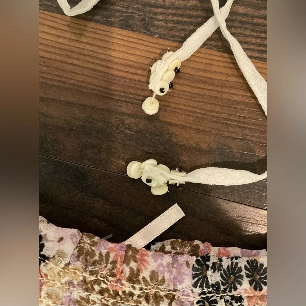 Free People Smocked Back On Top Crop Top